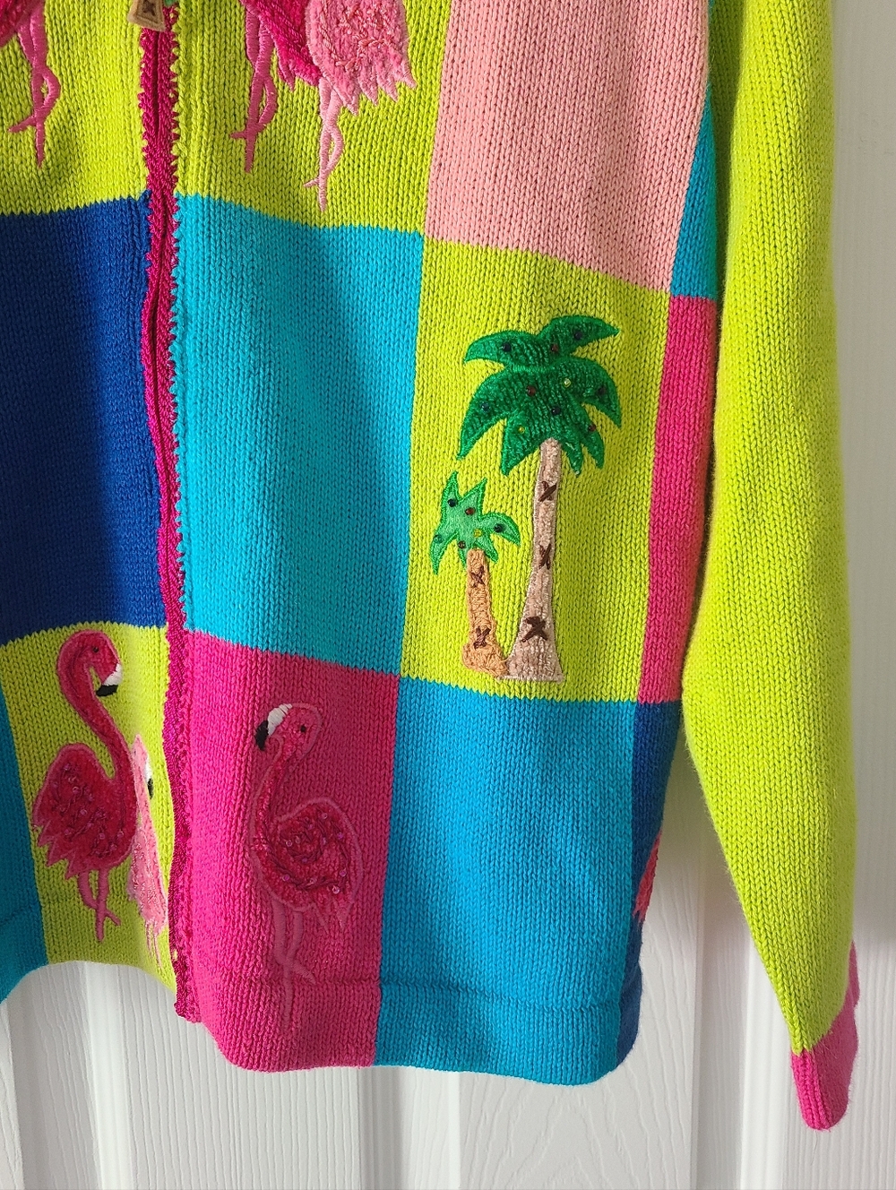 SALE! Jack B Quick Vintage Flamingo Sweater - Picture 3 of 8